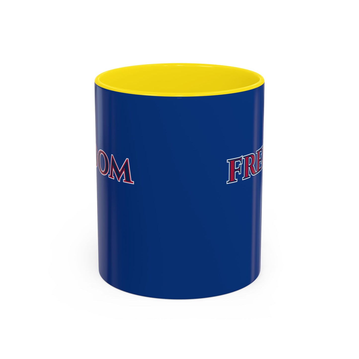 Freedom, Dark Blue Accent Mug by theGreenDragonTavern.shop