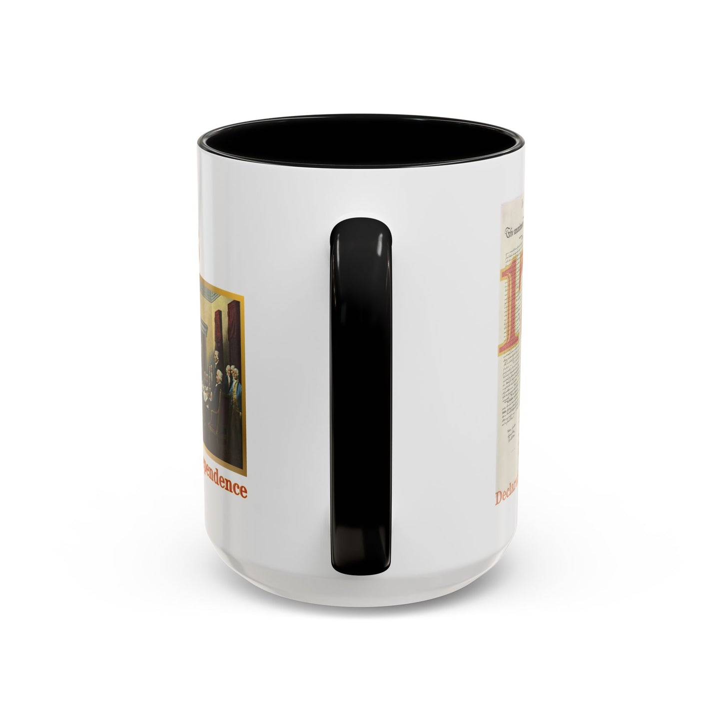 Declaration of Independence White Accent Mug by theGreenDragonTavern.shop