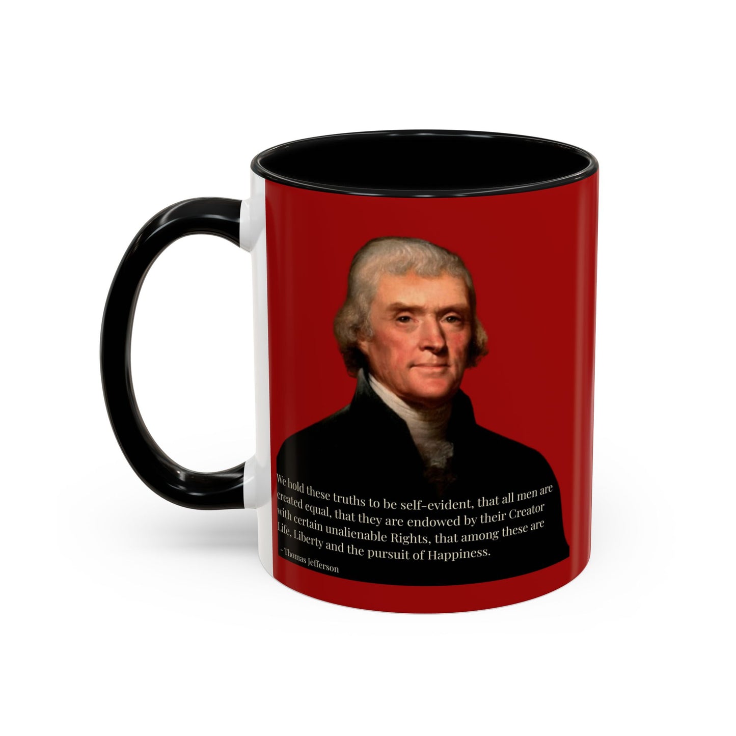 We hold these truths to be self-evident Red Accent Mug by theGreenDragonTavern.shop