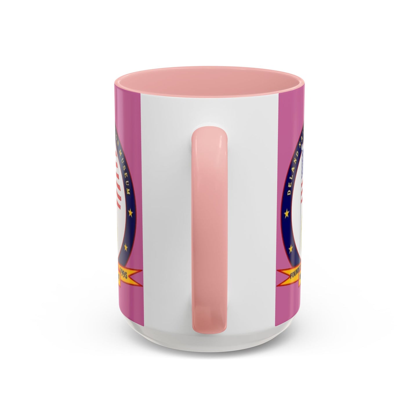 DeLand Naval Air Station Museum Pink Accent Mug by theGreenDragonTavern.shop