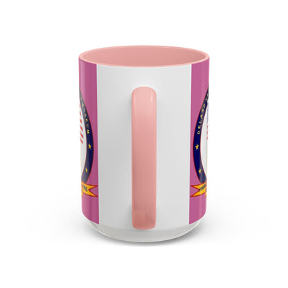 DeLand Naval Air Station Museum Pink Accent Mug by theGreenDragonTavern.shop