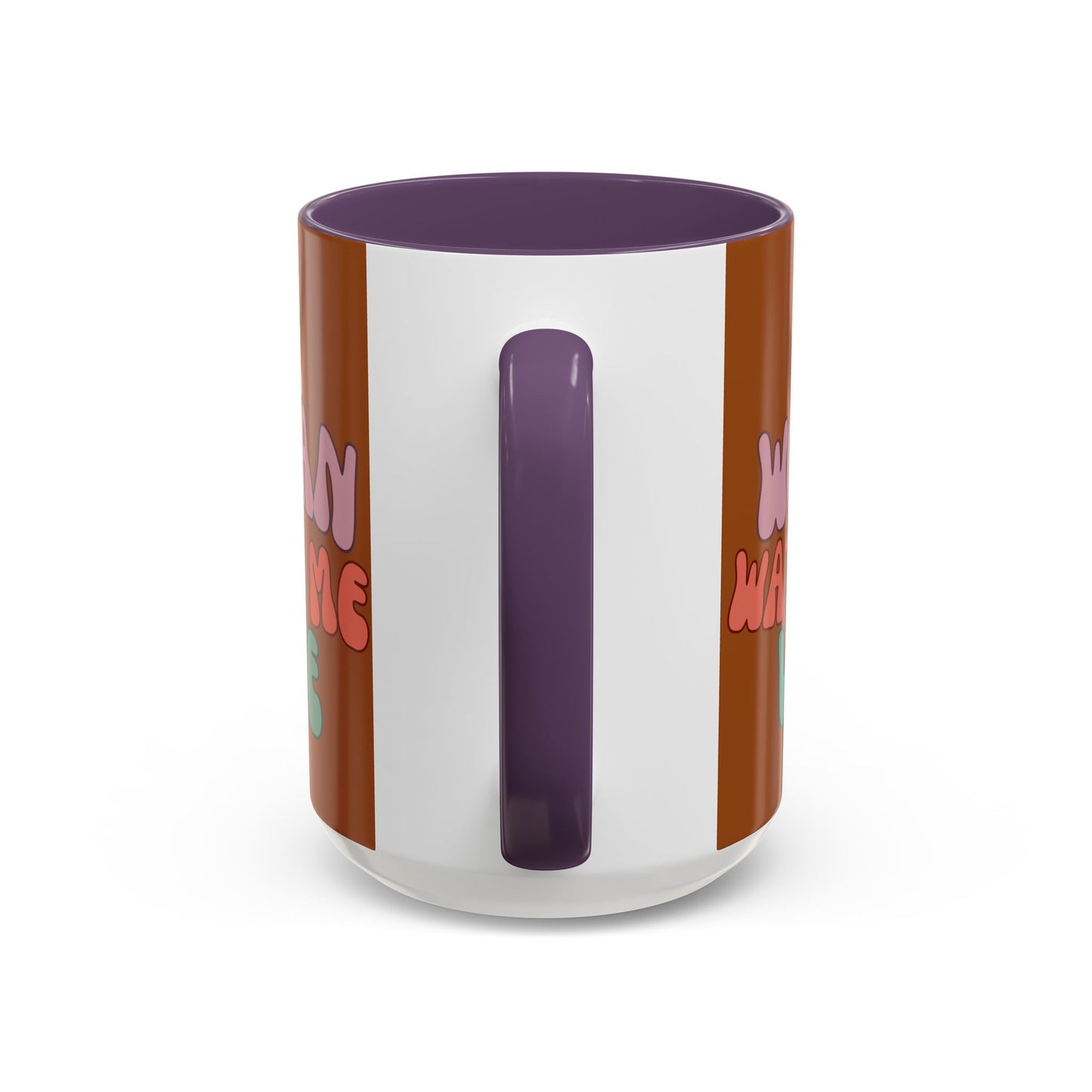 I Am Woman Watch Me Vote Brown Accent Mug by theGreenDragonTavern.shop