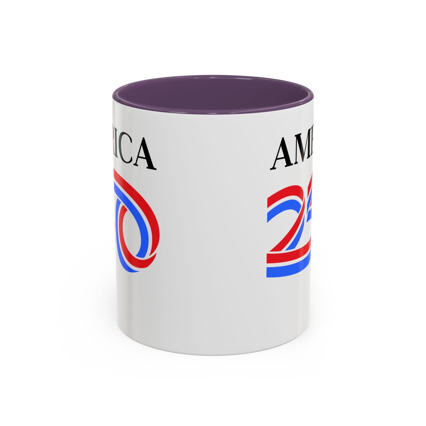 America 250 White Accent Mug by theGreenDragonTavern.shop