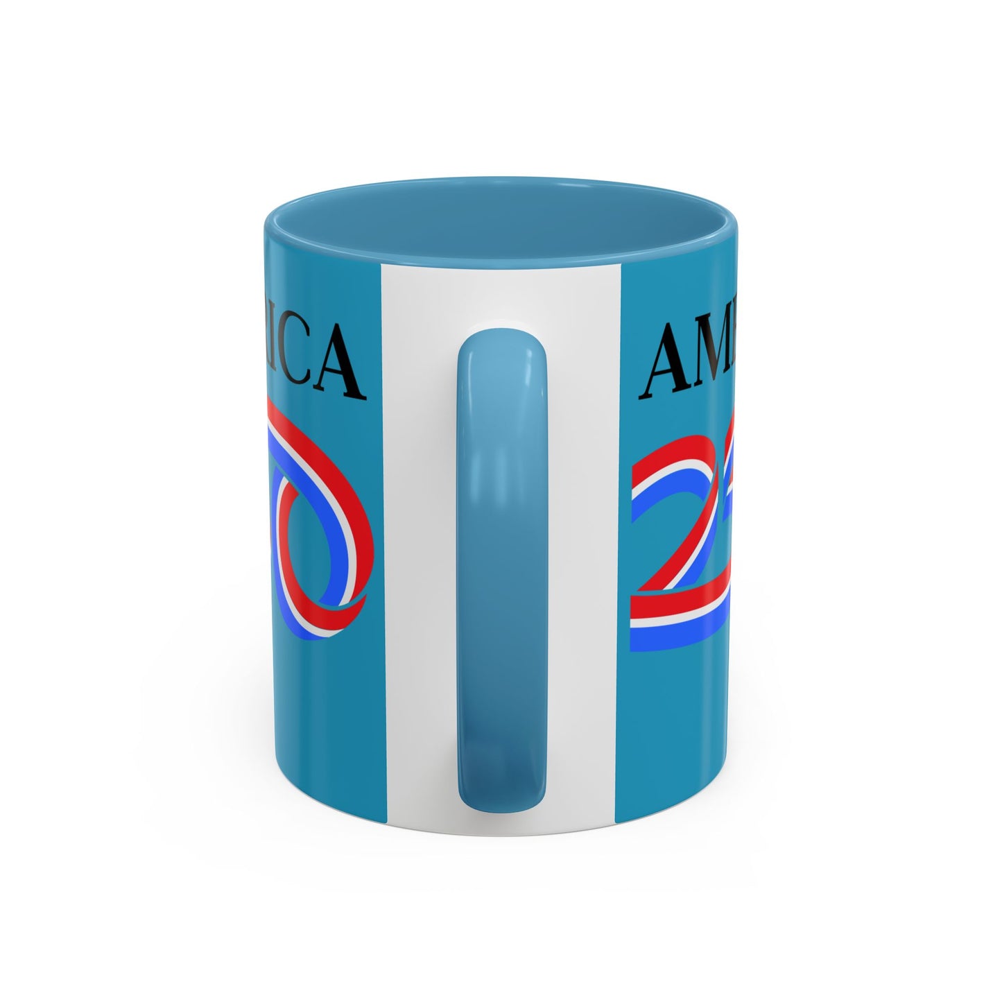 America 250 Turquoise Accent Mug by theGreenDragonTavern.shop