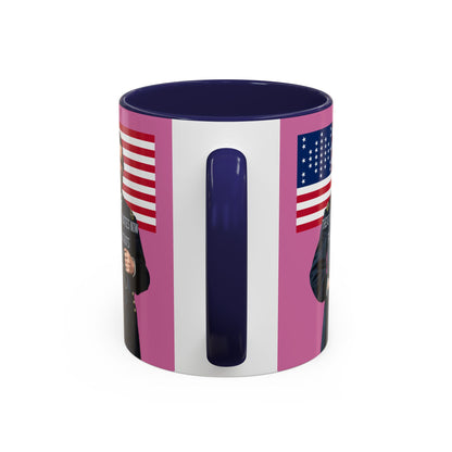 "Traitors and Patriots" Ulysses Grant Pink Accent Mug by theGreenDragonTavern.shop