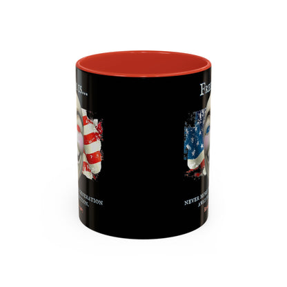 Ronald Reagan Freedom Vendetta Black Accent Mug by theGreenDragonTavern.shop