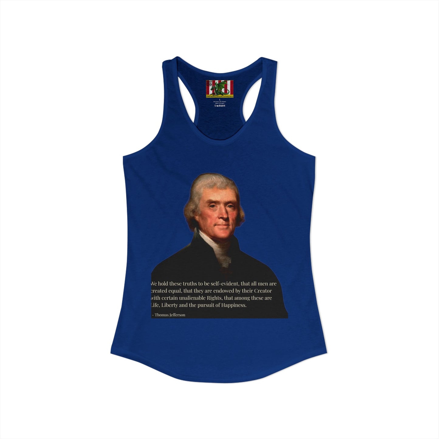 We hold these truths to be self-evident Women's Racerback Tank Top by theGreenDragonTavern.shop