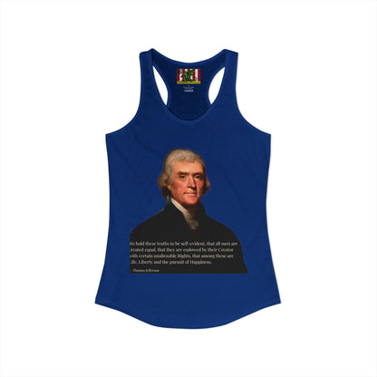 We hold these truths to be self-evident Women's Racerback Tank Top by theGreenDragonTavern.shop