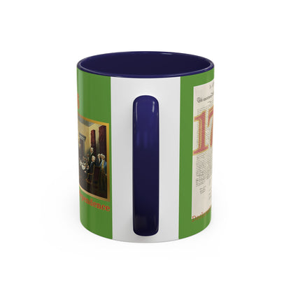 Declaration of Independence Green Accent Mug by theGreenDragonTavern.shop