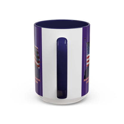Charlie Kirk, Healthy Debate Purple Accent Mug by theGreenDragonTavern.shop