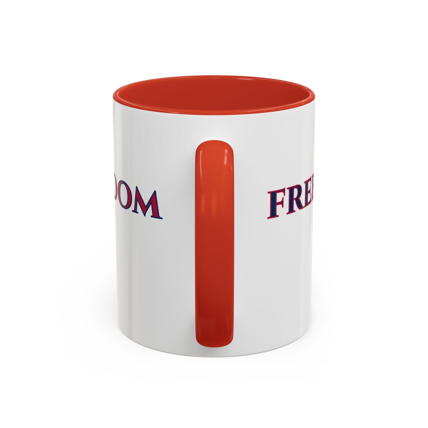 Freedom, White Accent Mug by theGreenDragonTavern.shop