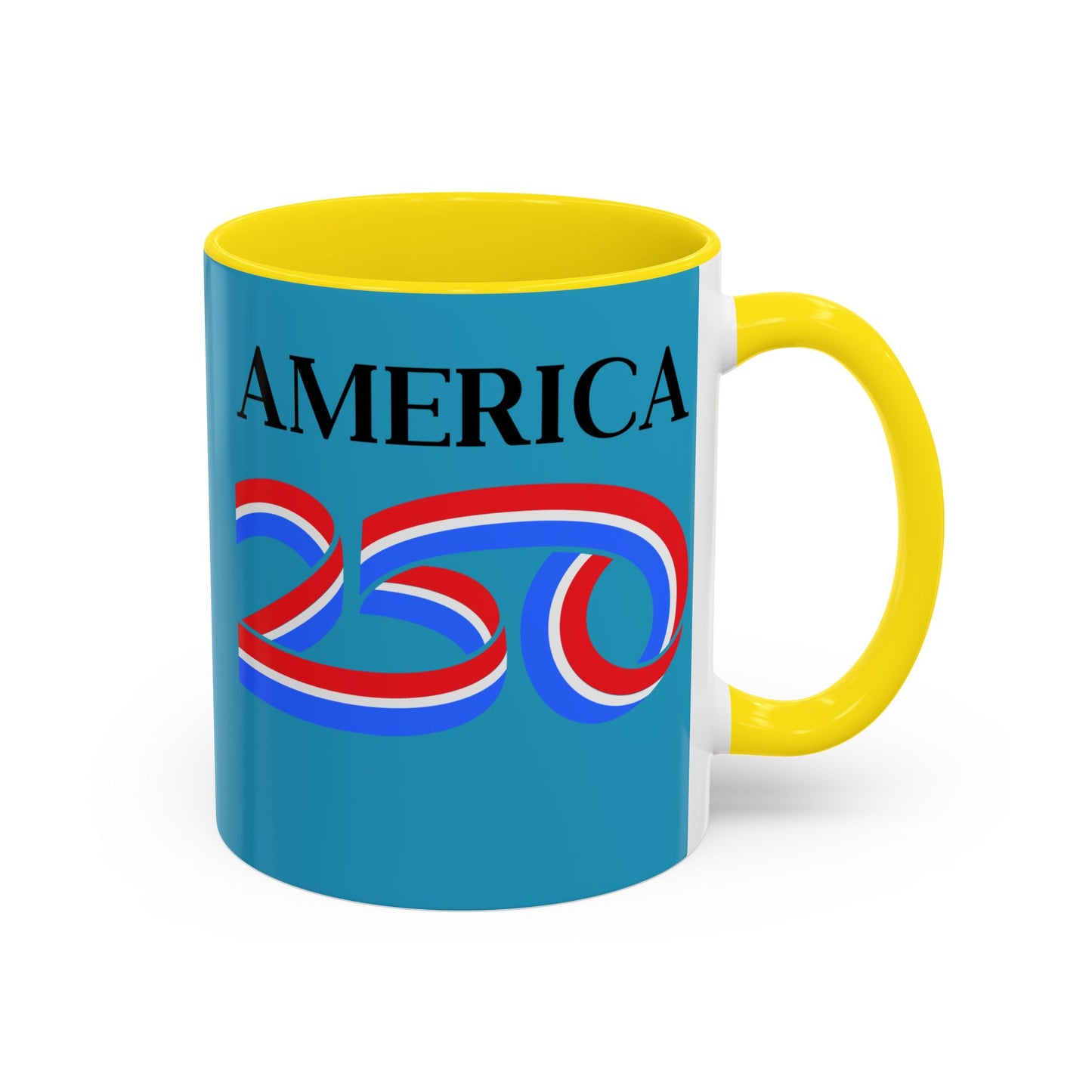 America 250 Turquoise Accent Mug by theGreenDragonTavern.shop