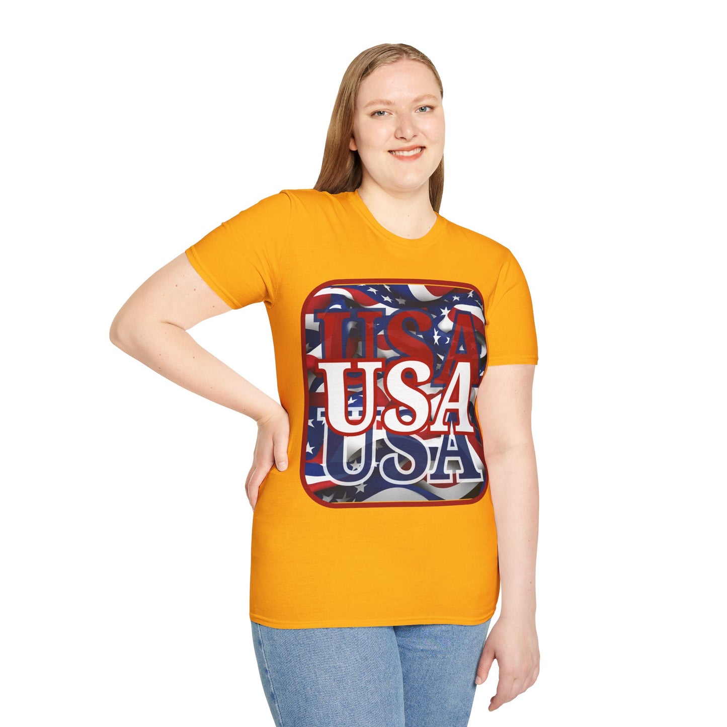 Red WHITE and Blue USA Patriot Light colors Unisex T-Shirt by theGreenDragonTavern.shop