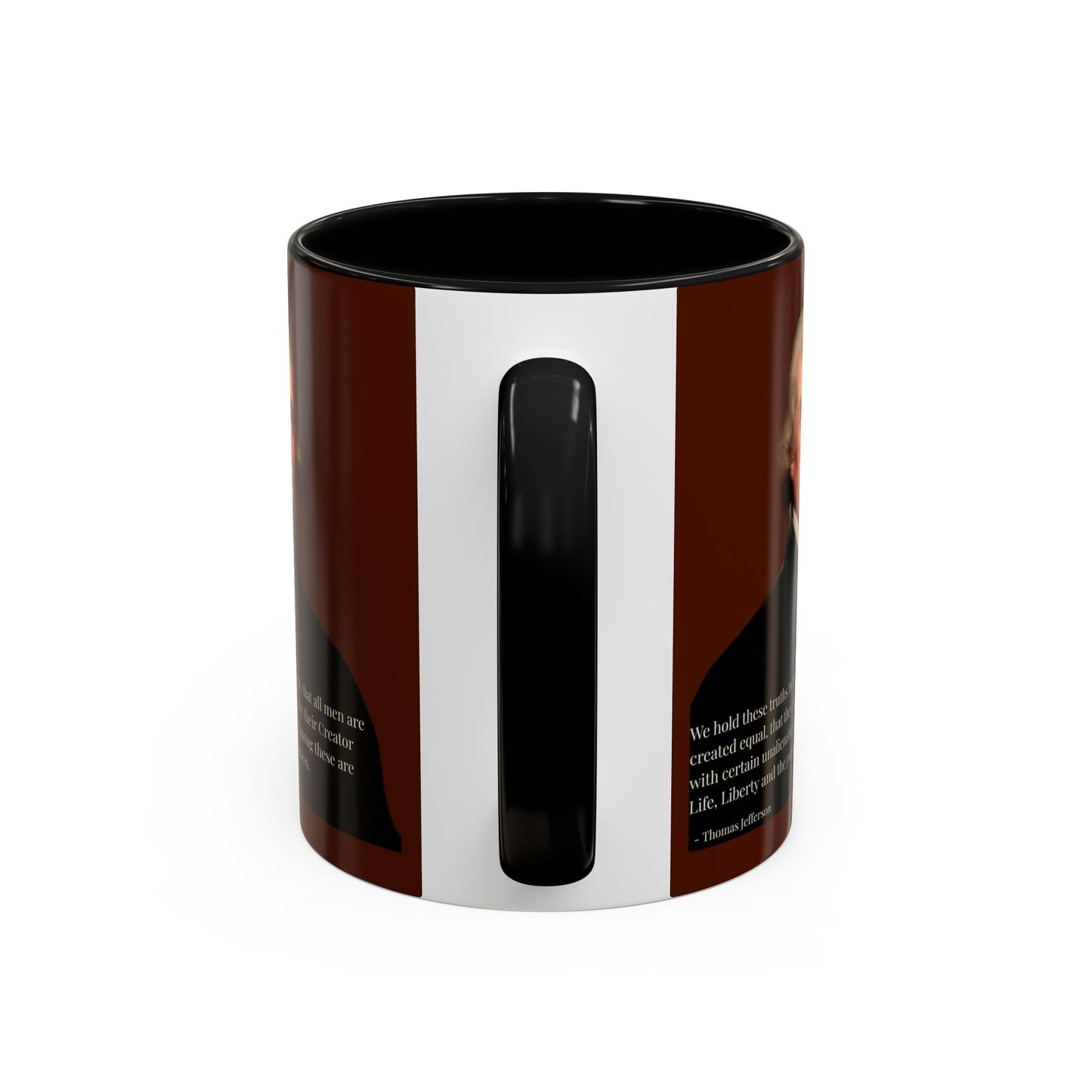 We hold these truths to be self-evident Brown Accent Mug by theGreenDragonTavern.shop