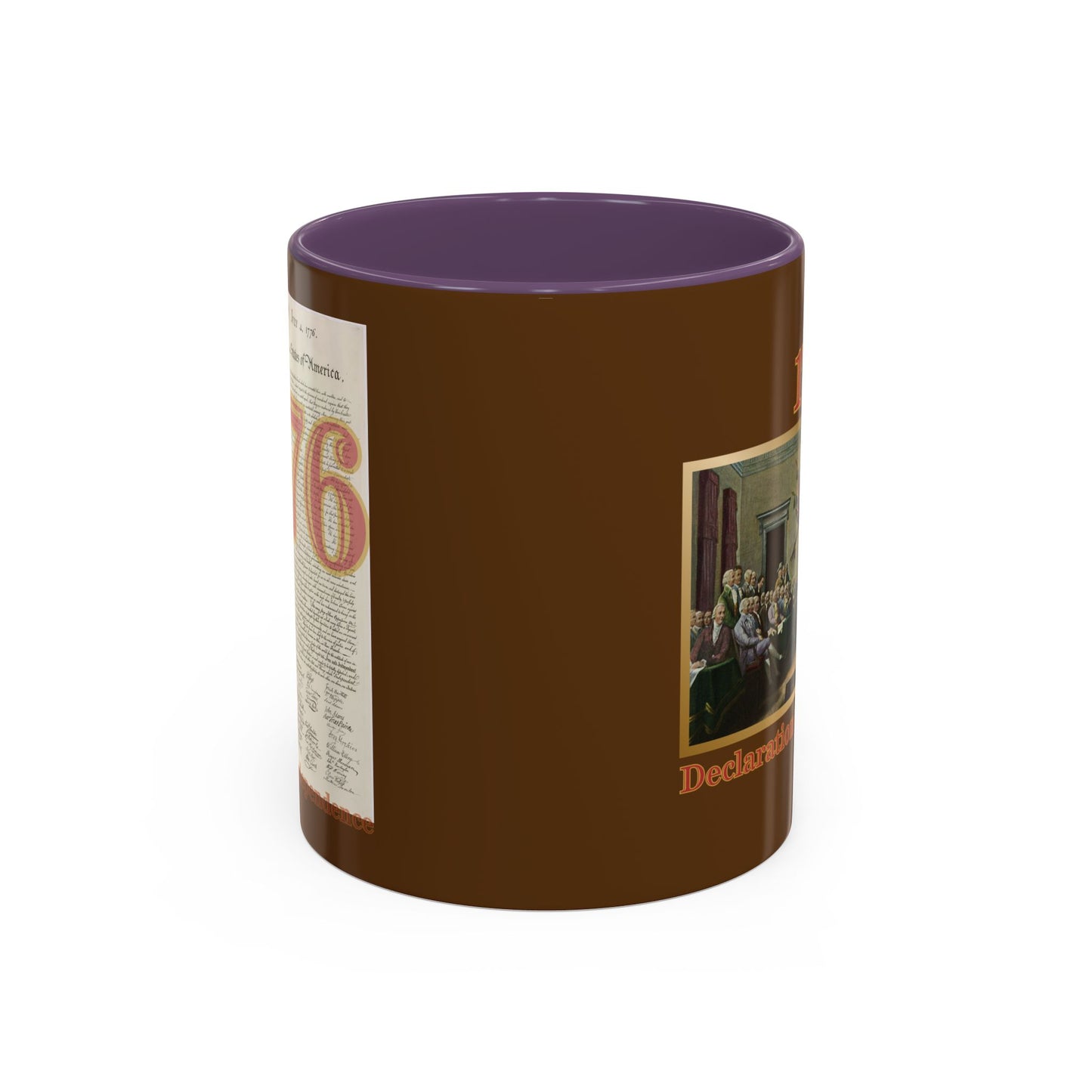 Declaration of Independence Brown Accent Mug by theGreenDragonTavern.shop