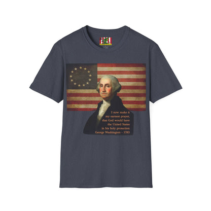 Washington's Earnest Prayer Dark colors Unisex T-Shirt by theGreenDragonTavern.shop