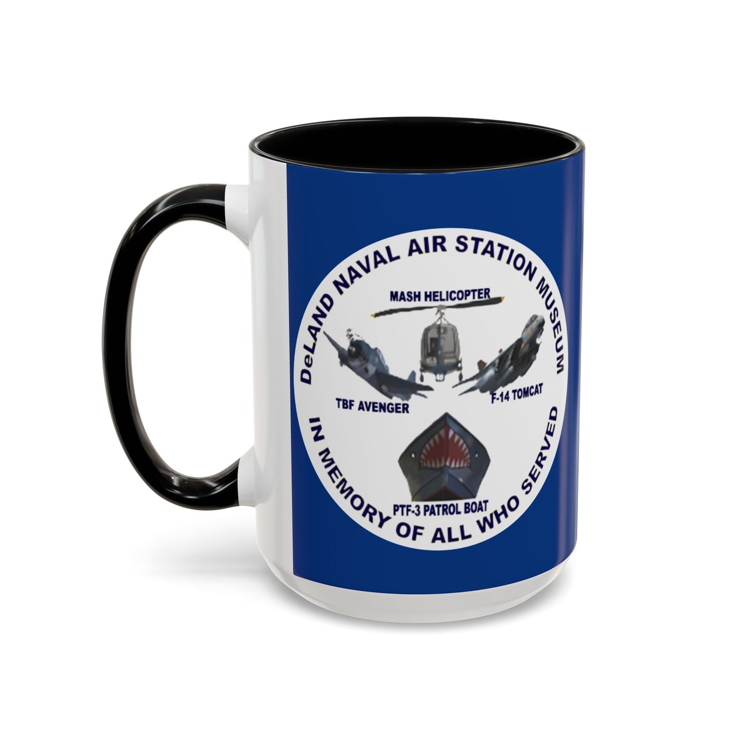 DNASM Student Art Blue Accent Mug by theGreenDragonTavern.shop