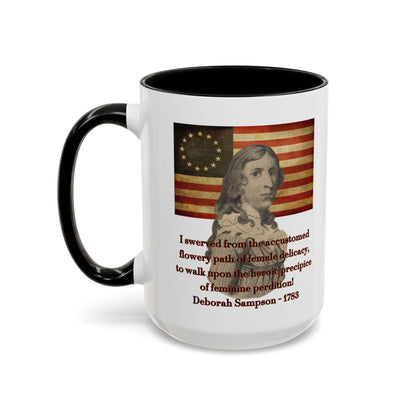 Deborah Sampson, America's Mulan White Accent Mug by theGreenDragonTavern.shop