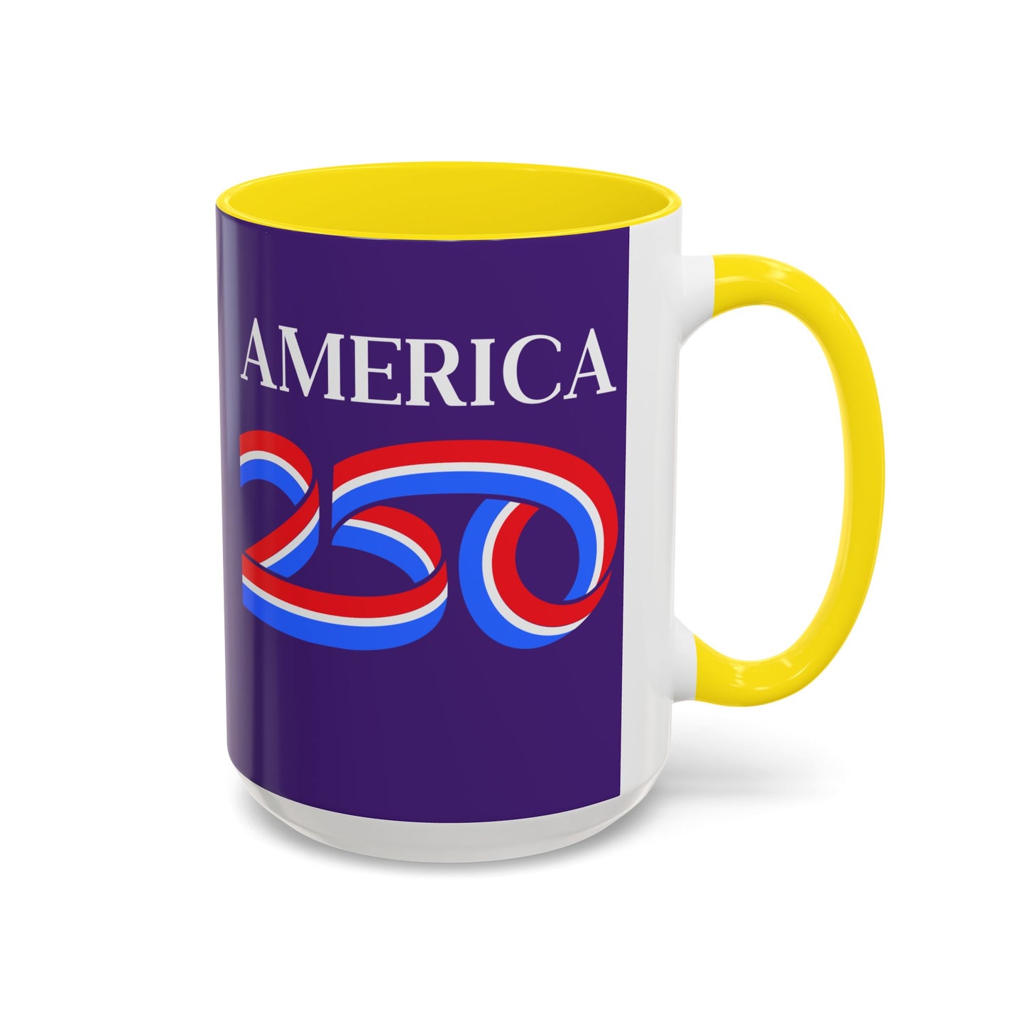 America 250 Dark Purple Accent Mug by theGreenDragonTavern.shop