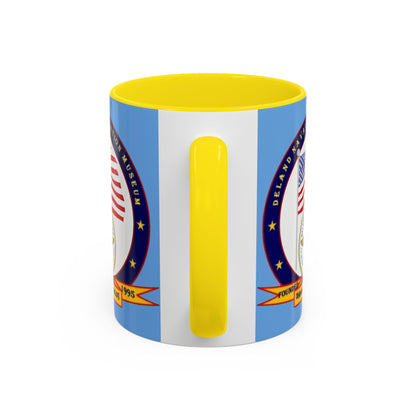 DeLand Naval Air Station Museum Light Blue Accent Mug by theGreenDragonTavern.shop