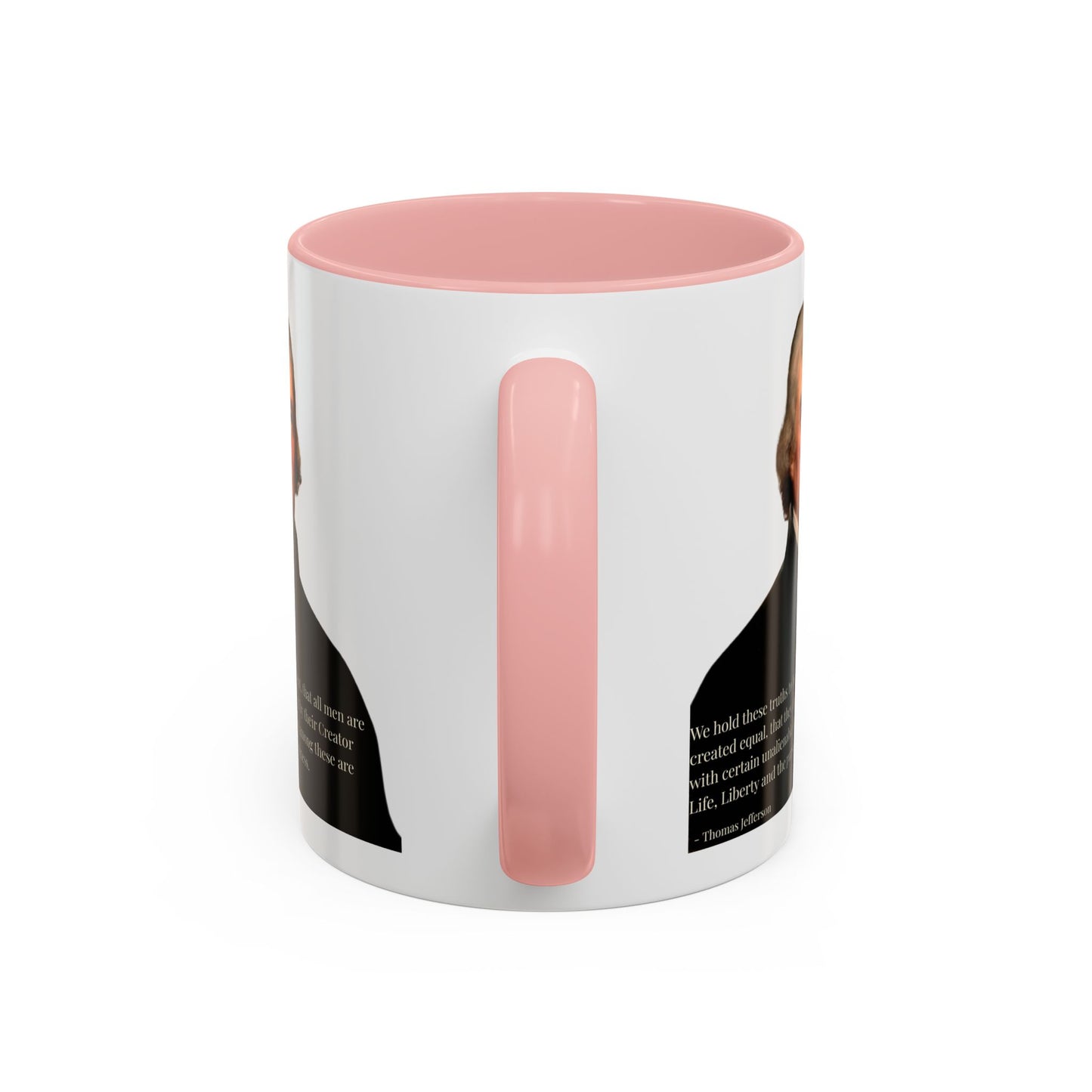 We hold these truths to be self-evident White Accent Mug by theGreenDragonTavern.shop