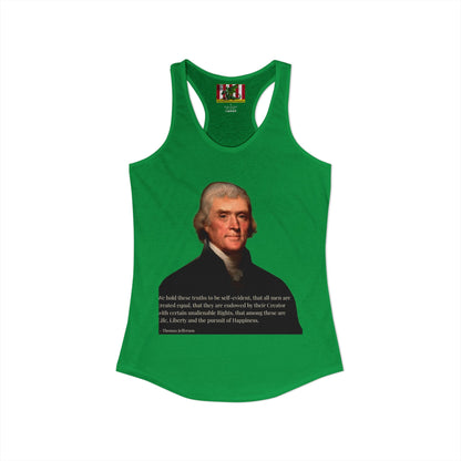 We hold these truths to be self-evident Women's Racerback Tank Top by theGreenDragonTavern.shop