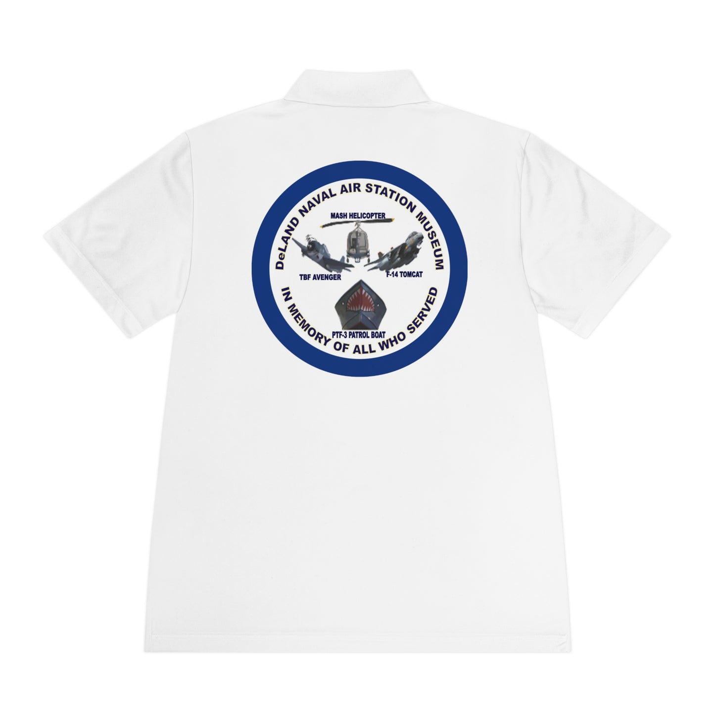 DNASM Student Art Navy Frame, 2-Sided Sport Polo Shirt by theGreenDragonTavern.shop