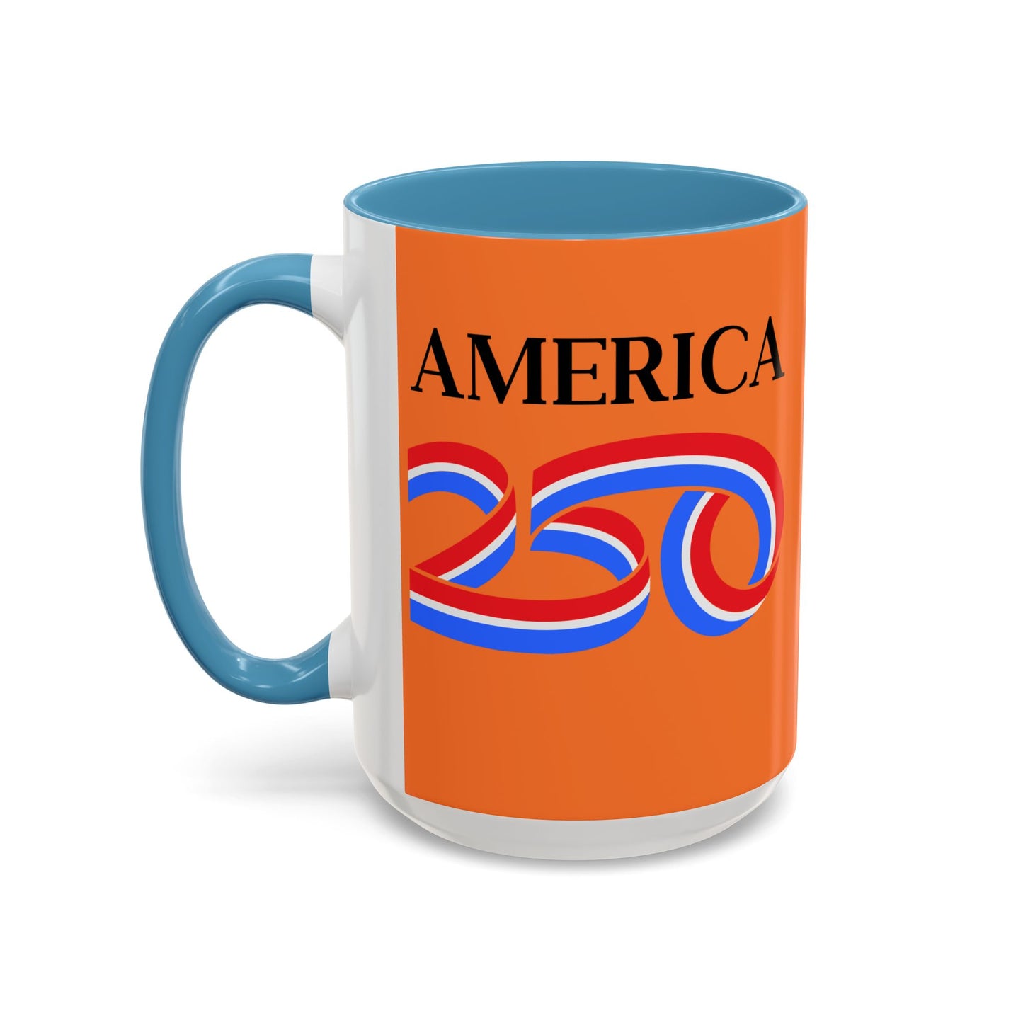America 250 Orange Accent Mug by theGreenDragonTavern.shop