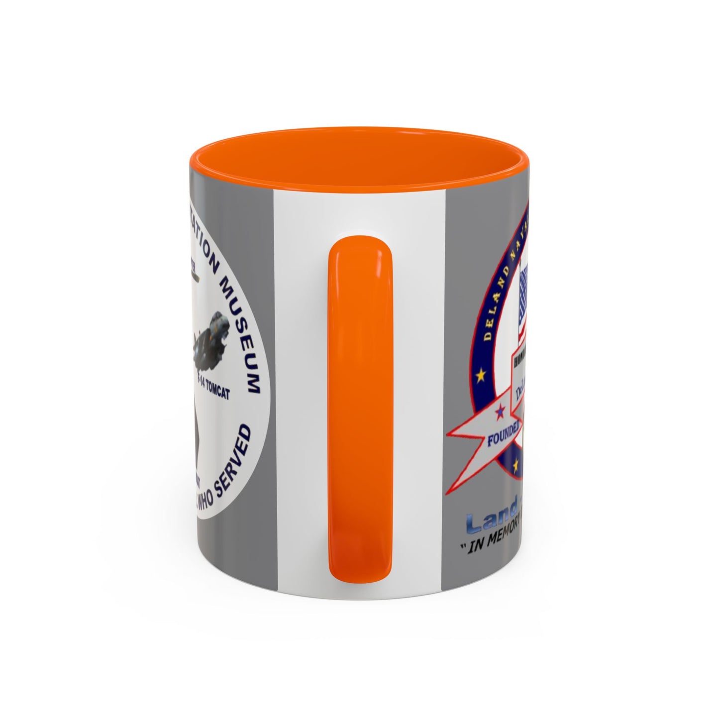 DNASM 2-sided, Founding & Student Art w/WhiteBG Grey Accent Mug by theGreenDragonTavern.shop