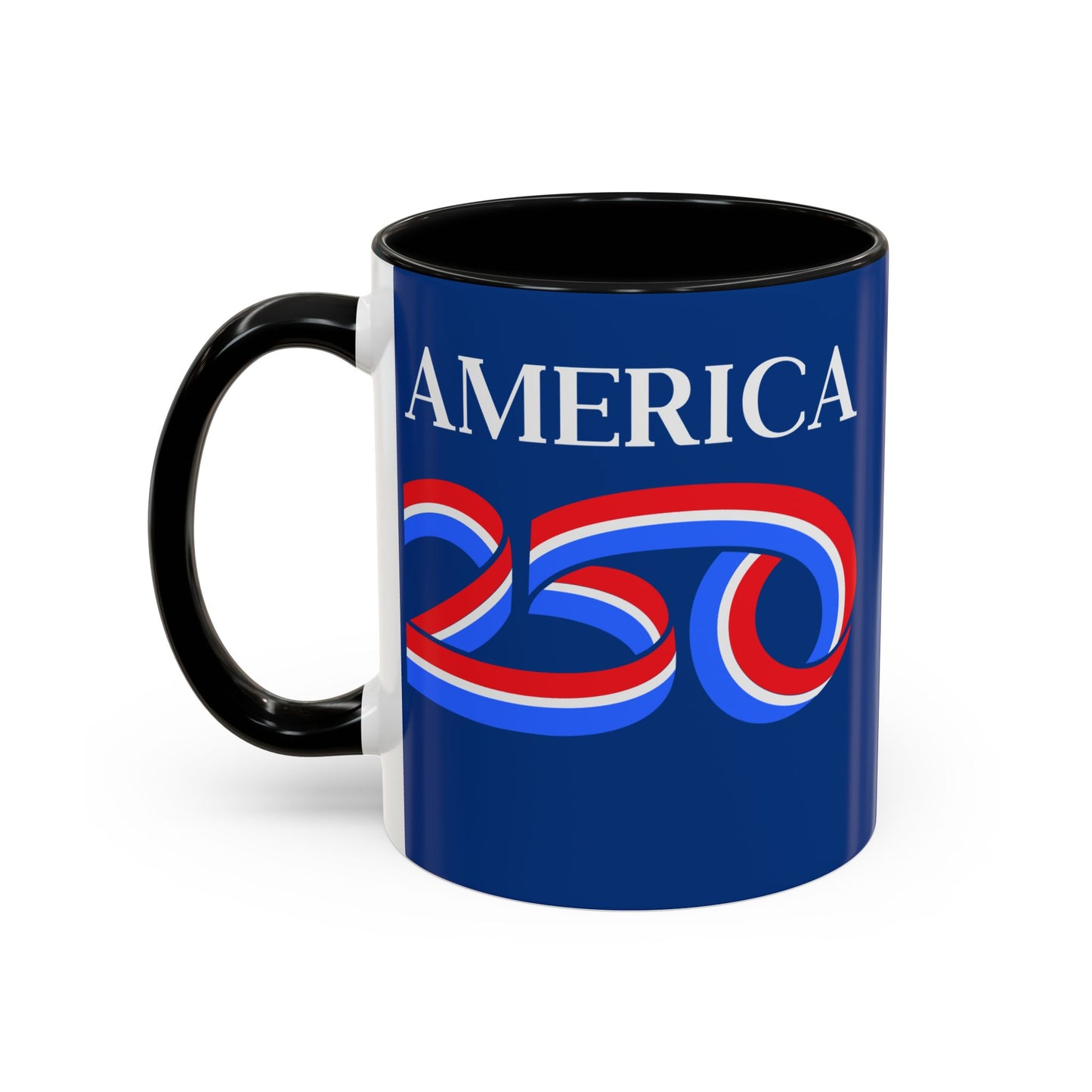 America 250 Dark Blue Accent Mug by theGreenDragonTavern.shop