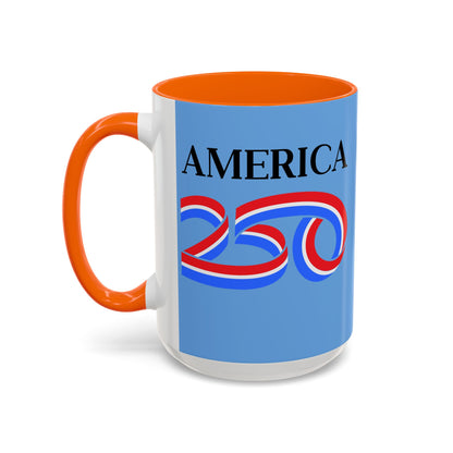 America 250 Light Blue Accent Mug by theGreenDragonTavern.shop