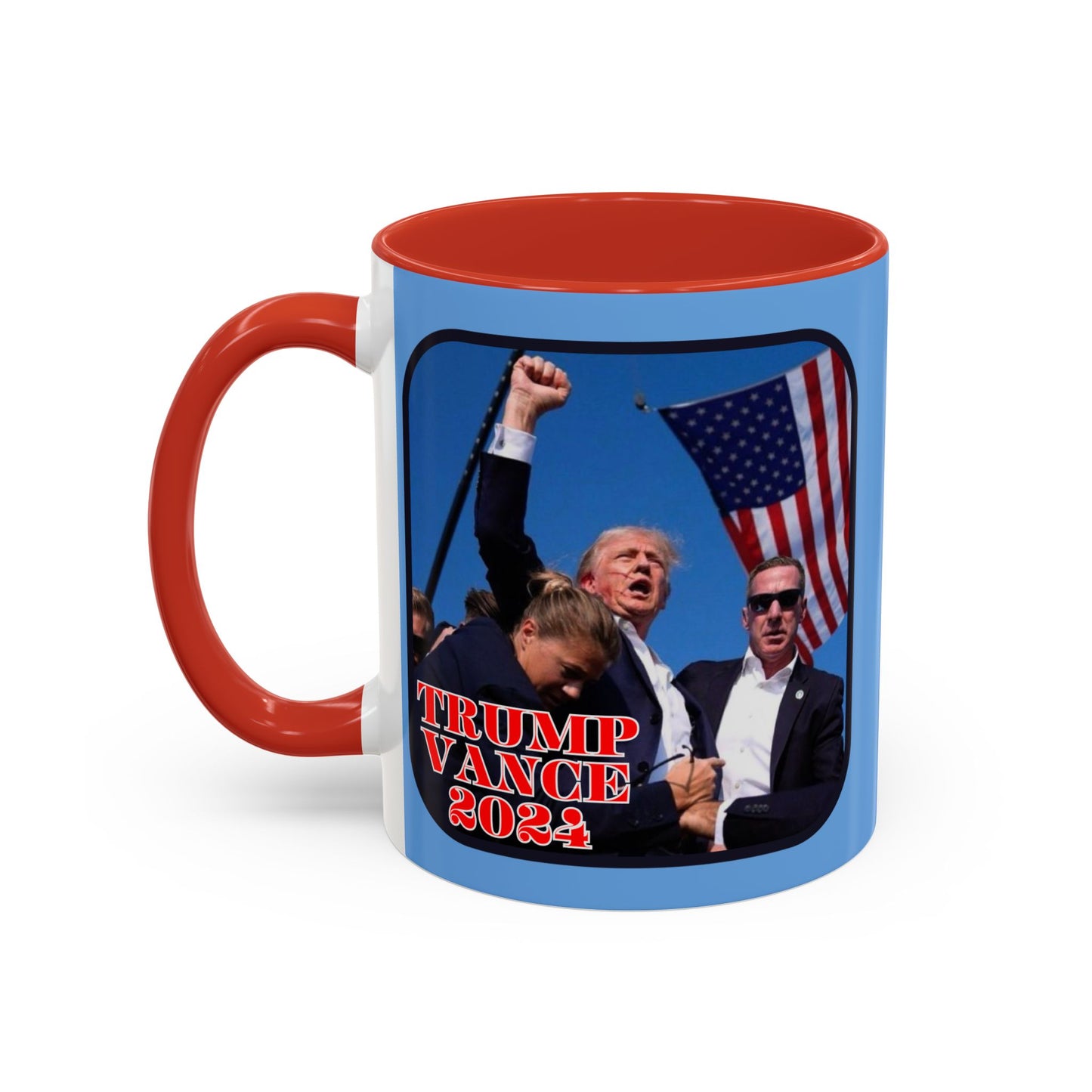 Trump and Vance 2024 Accent Mug by theGreenDragonTavern.shop