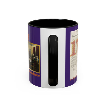 Declaration of Independence Dark Purple Accent Mug by theGreenDragonTavern.shop