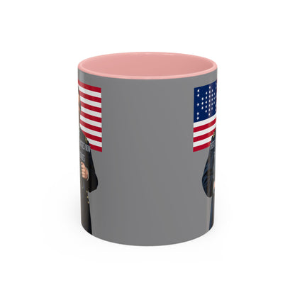 "Traitors and Patriots" Ulysses Grant Grey Accent Mug by theGreenDragonTavern.shop