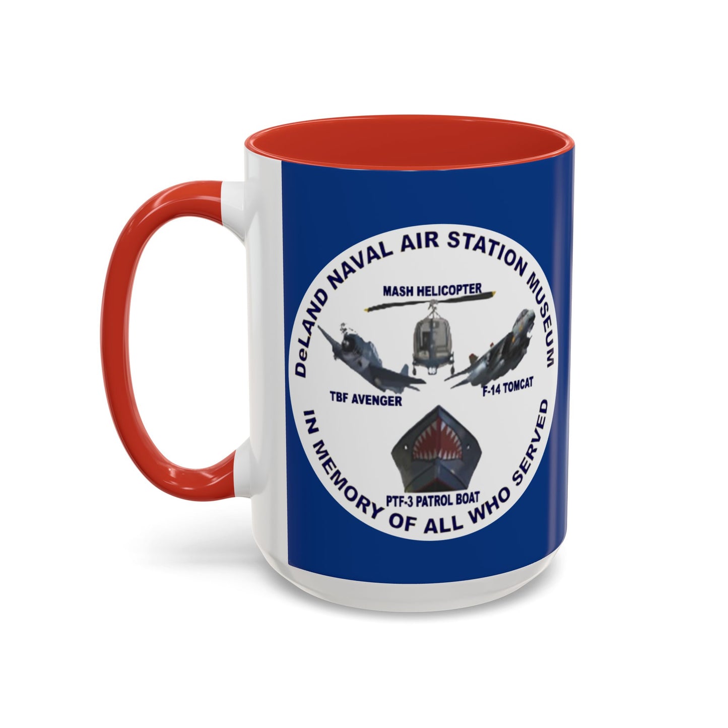 DNASM Student Art Blue Accent Mug by theGreenDragonTavern.shop