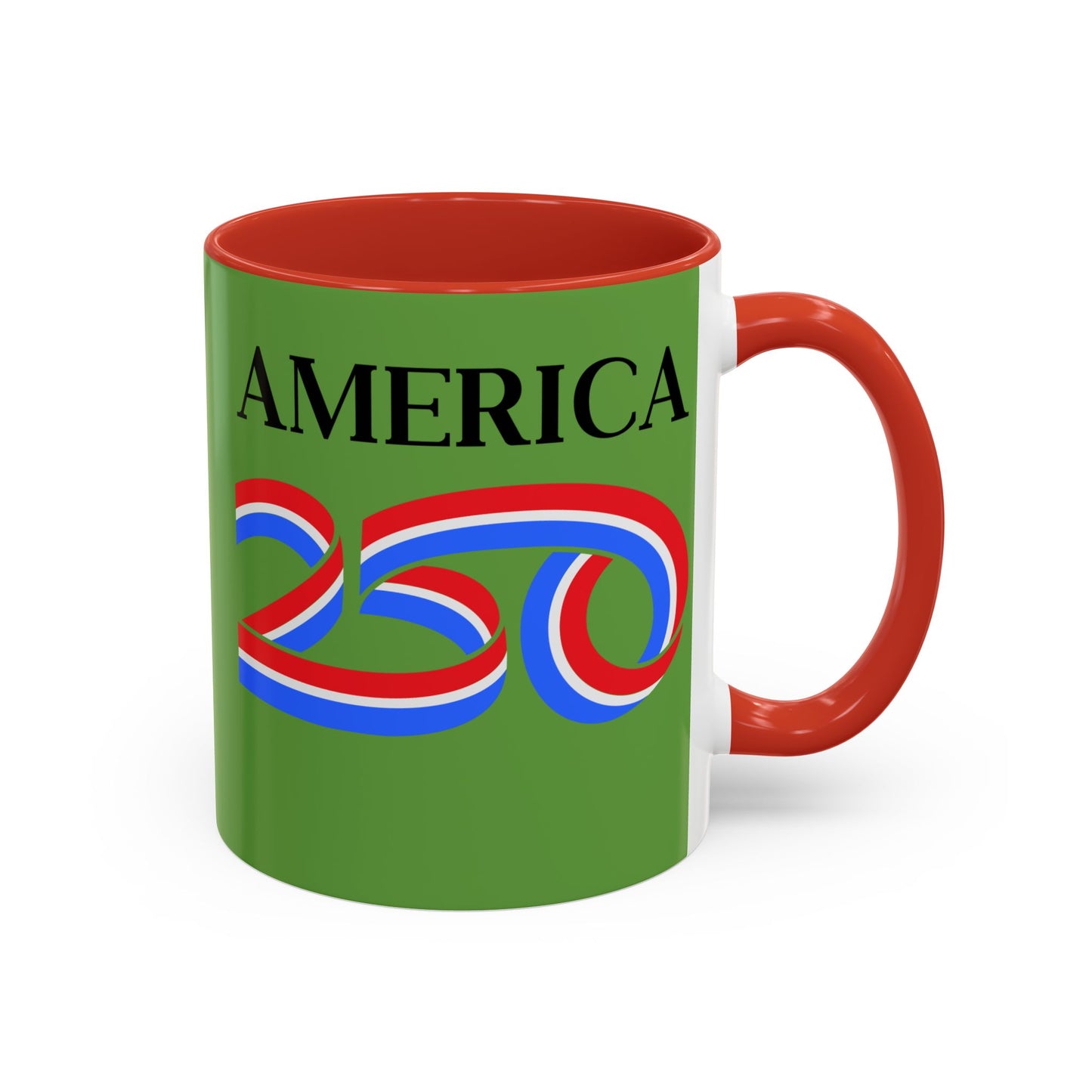 America 250 Green Accent Mug by theGreenDragonTavern.shop