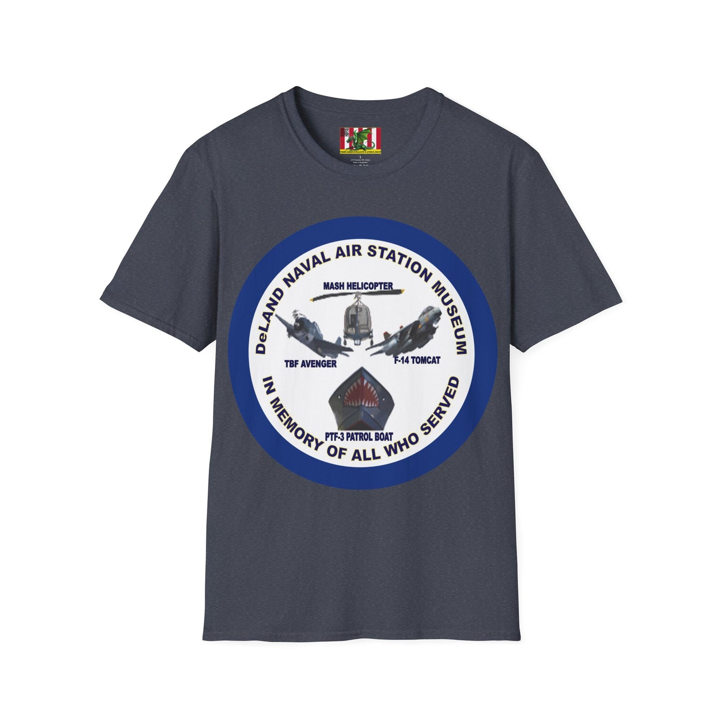 DNASM Student Art Navy Frame Darker colors Unisex T-Shirt by theGreenDragonTavern.shop