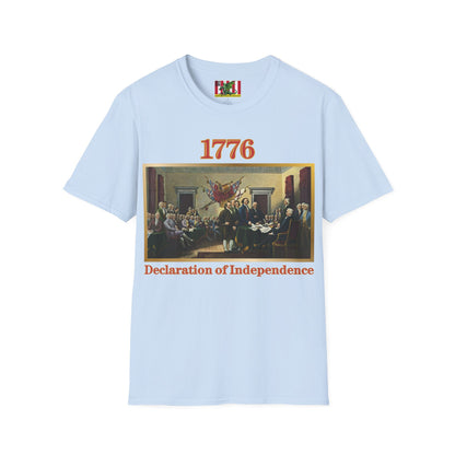 Declaration of Independence Light colors Unisex T-Shirt by theGreenDragonTavern.shop