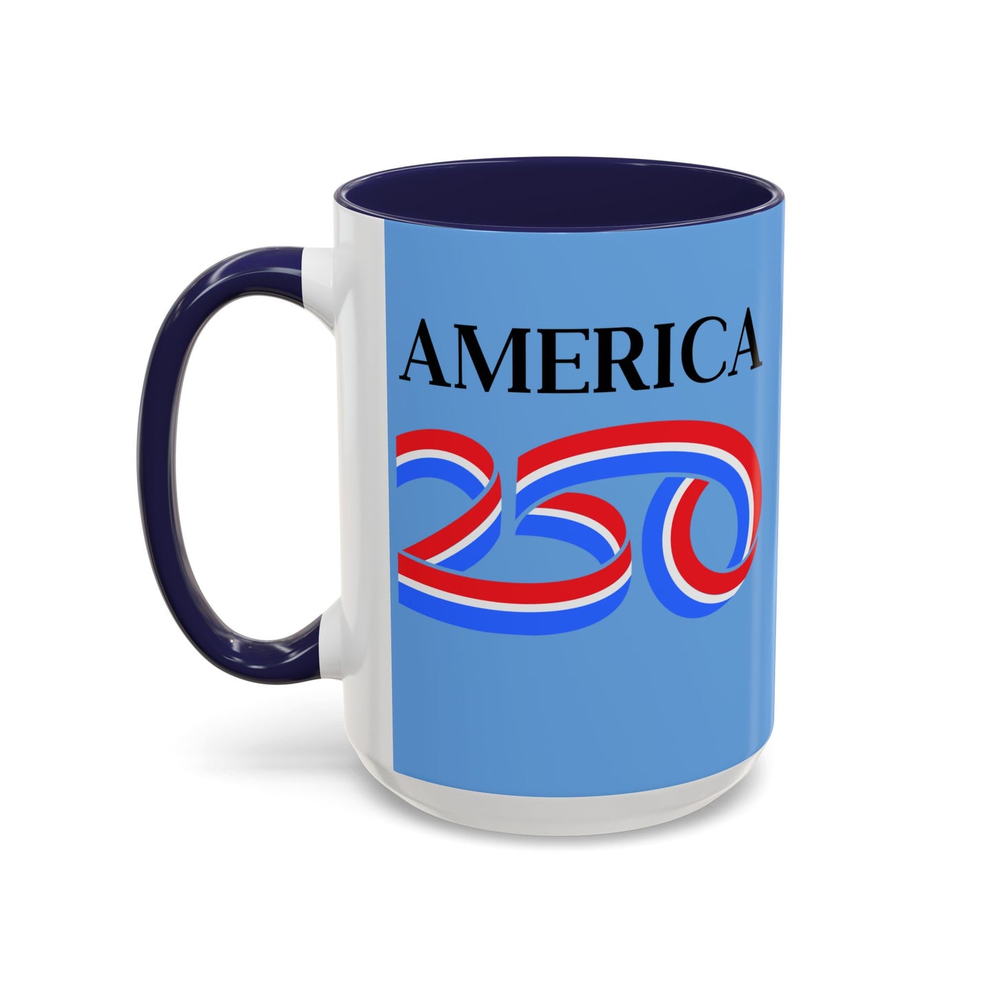 America 250 Light Blue Accent Mug by theGreenDragonTavern.shop