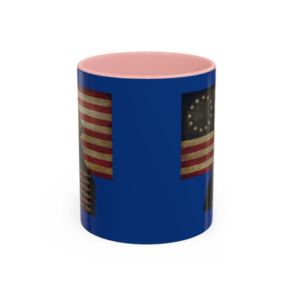 Washington's Earnest Prayer Dark Blue Accent Mug by theGreenDragonTavern.shop