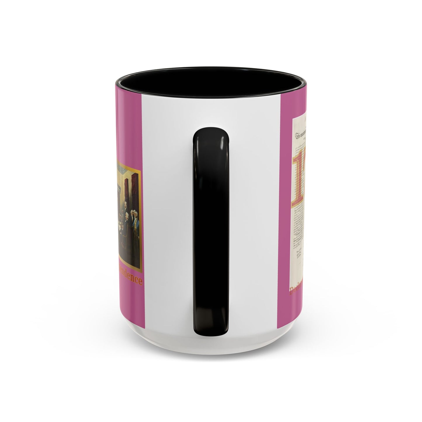 Declaration of Independence Pink Accent Mug by theGreenDragonTavern.shop