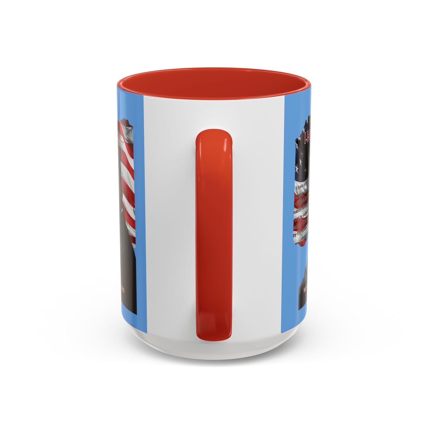"I Have a Dream" MLKJr Blue Accent Mug by theGreenDragonTavern.shop