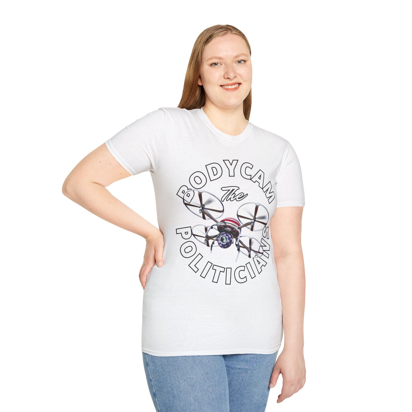 Bodycam the Politicians Drone Light colors Unisex T-Shirt by theGreenDragonTavern.shop