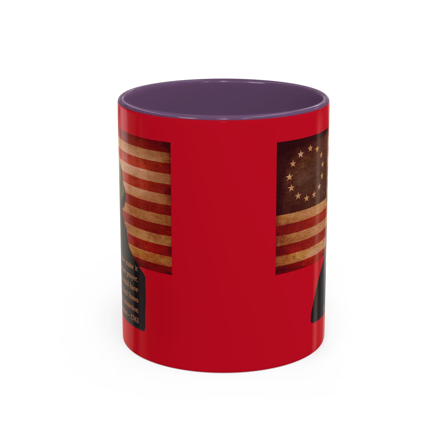 Washington's Earnest Prayer Red Accent Mug by theGreenDragonTavern.shop