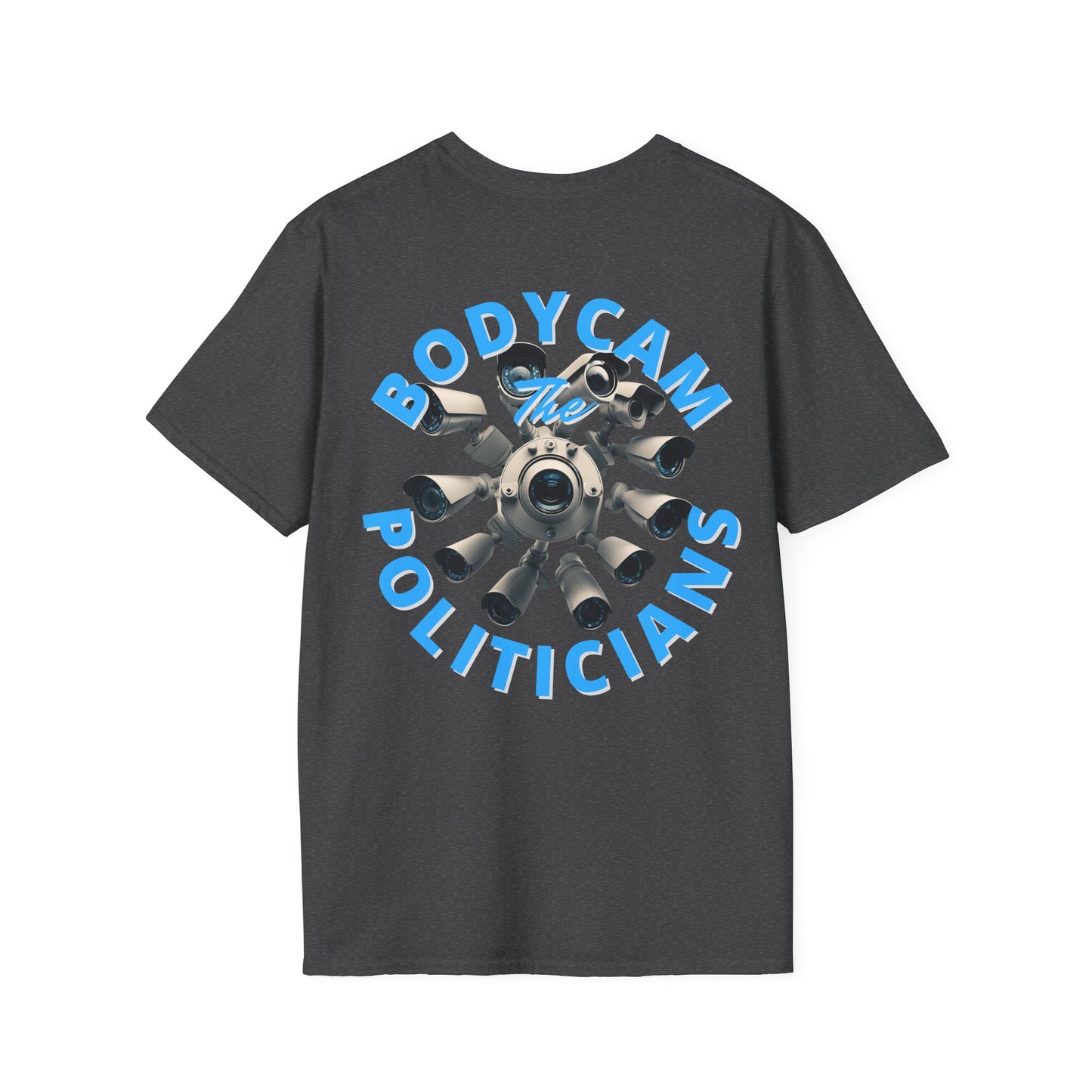 2-sided Bodycam the Politicians Cameras DKcolors Unisex T-Shirt by theGreenDragonTavern.shop