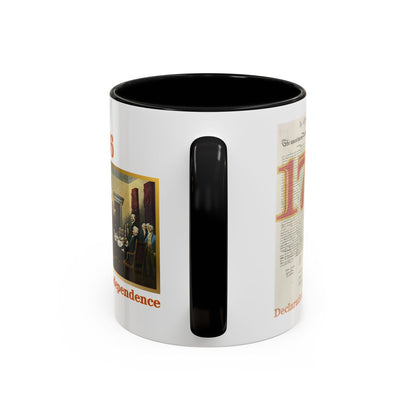 Declaration of Independence White Accent Mug by theGreenDragonTavern.shop