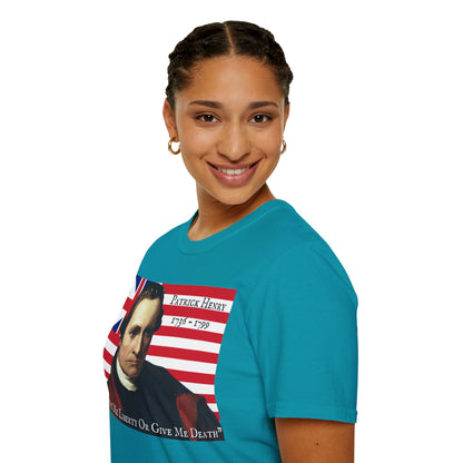 Patrick Henry Dark colors Unisex T-Shirt by theGreenDragonTavern.shop