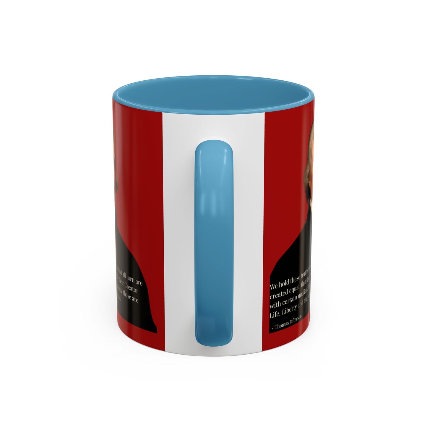 We hold these truths to be self-evident Red Accent Mug by theGreenDragonTavern.shop