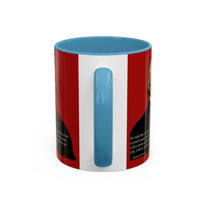 We hold these truths to be self-evident Red Accent Mug by theGreenDragonTavern.shop