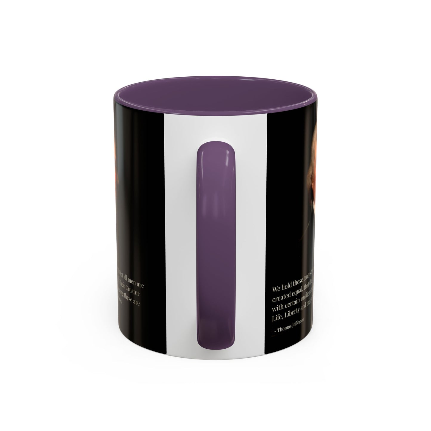 We hold these truths to be self-evident Black Accent Mug by theGreenDragonTavern.shop